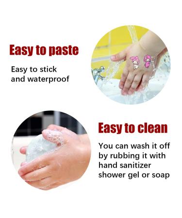 Cute Kawaii Cartoon Temporary Tattoos - 12 Sheets | Waterproof Unicorn Party Favors for Kids, Girls, Adults - Buy Online on GoSupps.com