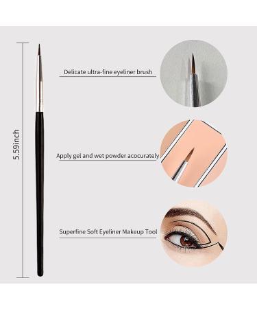 3PCS Erinde Eye Makeup Gel Eyeliner Brushes Set - Fine Angled, Ultra Fine Bent, Angled Eye Define Brushes - Synthetic Bristles Makeup Tool Kit - Buy Online on GoSupps.com