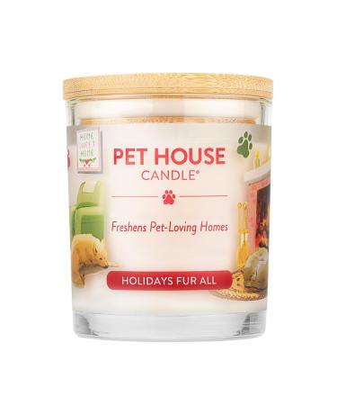 One for all pet house candle-100% soy wax candle-pet disposal for home-non-toxic and environmentally friendly fresh air-freely fragrance-holidays fur all holidays for all