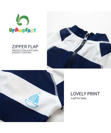 UPF 50+ Baby Girl One Piece Swimwear with Sun Hat | Toddler Swimsuits 2-3 Years Stripe | Sun Protection - Buy Online on GoSupps.com