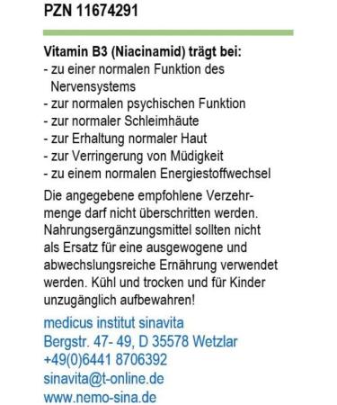 Buy Pure Vitamin B3 Capsules - 120 Count Vegetarian | High-Quality German Production - Buy Online on GoSupps.com