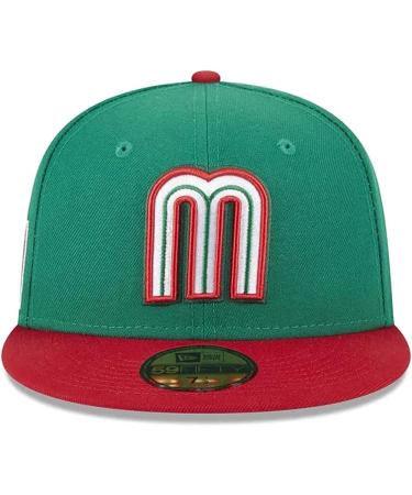 Mexico Baseball World Classic 2PCS Hat Set - Green+Black - Size 7 1/4 - Buy Online on GoSupps.com