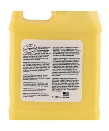 Yellow Liquid Latex Body Paint 8 Oz - Ammonia Free Odorless Easy Application for Cosplay & Professional Monster Makeup - Buy Online on GoSupps.com