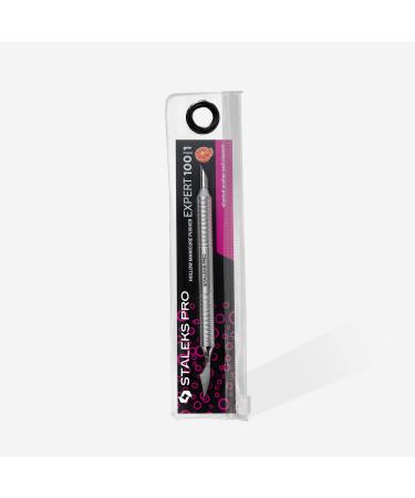 Staleks Pro Expert 100 Type 1 Hollow Manicure Pusher/Slanted Pusher & Cleaner - Model PE-100/1