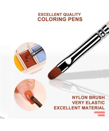 RoseFlower Solid Gel Nail Polish Palette 6 Colors Pudding Gel Nail Polish Palette with Nail Brush Green Solid Gel Polish UV Manicure Nail Art Kit Soak Off Portable Gift for Mom/Girls/Friend DIY Home #4 - Buy Online on GoSupps.com