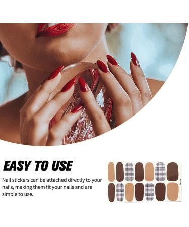 dijiusidy Nail Art Stickers Self-Adhesive Fingernail Decal with Strap Glue DIY Art Decor Full Cover Manicure Kits for Women Girls YMX206 - Buy Online on GoSupps.com