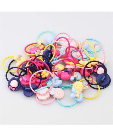 40PCS Girl Hair Ring Set | Elastic Ponytail Bands & Headbands for Toddlers Girls - Buy Online on GoSupps.com