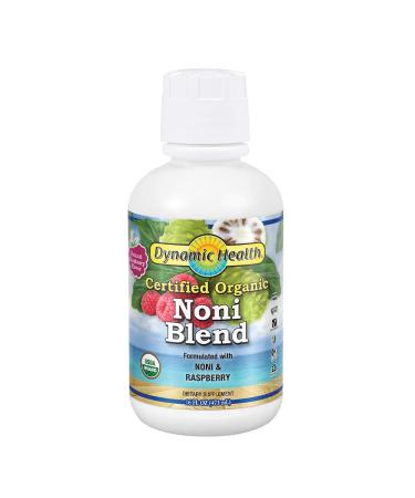 Dynamic Health Organic Noni (Morinda citrifolia) Blend W/Raspberry | For Increased Energy & Body Health | No Additives, Vegetarian | 16oz
