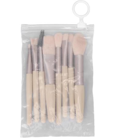 Eyeshadow Brush Makeup Brushes Set Professional Fluffy Grip Powder 8 Pieces for Women for Daily Makeup Ivory - Buy Online on GoSupps.com