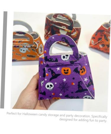 ifundom 6pcs Handbags Halloween Treat Bag Goodie Handles Trick-or-treat for Non Pouches Handle Reusable - Buy Online on GoSupps.com