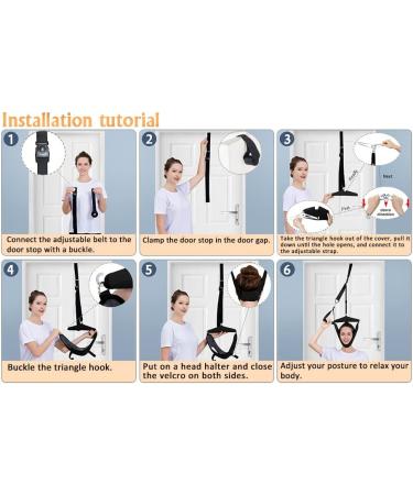 Portable Neck Stretcher & Cervical Traction Device for Pain Relief - Home Use Hammock for Physical Therapy & Decompression - Buy Online on GoSupps.com