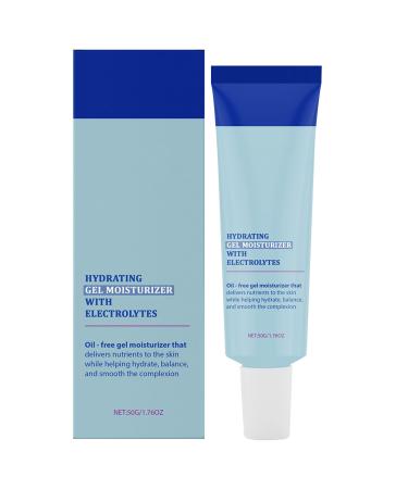 WJnflQN Moisturizing Face Gel - Nourishing Cream Light Texture Fast Penetrating with Electrolytes for Dry and Combination Skin