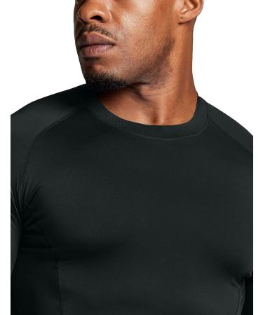 ATHLIO Men's UPF 50+ Long Sleeve Compression Shirts 3 Pack - Water Sports Rash Guard Base Layer for Athletic Workouts - Size Large - Buy Online on GoSupps.com
