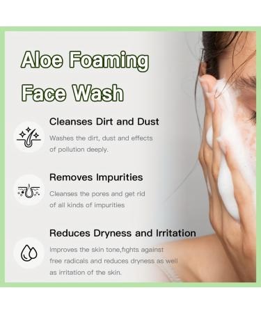 Lightweight Foamy Facial Cleanser | Gentle Soap-Free Face Wash for Sensitive Skin | Hypoallergenic & Replenishing Formula with Grapes & Grapefruit - Buy Online on GoSupps.com