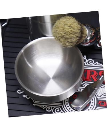 Frcolor Foam Dishwasher Mixing Bowl - Perfect Shaving Soap Container & Toning Shell - 9x9x4.9cm Silver | Ideal for Shaving Cream & Tools - Buy Online on GoSupps.com