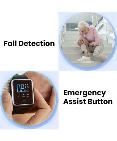 CPR Guardian III: GPS Fall Alarm & SOS Tracker for Elderly - 2-Way Calling - Dementia Black - Buy Online on GoSupps.com
