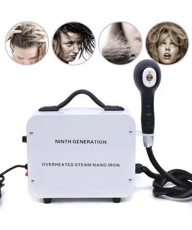Nano Spray Steamer Nano Hair Steamer Instrument 0.26 Nm Water Molecules Moisturizes Damaged Hair and Effectively Preventing Hair Loss for Home Hair Salon Barber Shop Hair Care - Buy Online on GoSupps.com