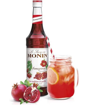 MONIN Premium Pomegranate Syrup 700ml for Cocktails and Mocktails. Vegan-Friendly 100% Natural Flavours and Colourings - Buy Online on GoSupps.com