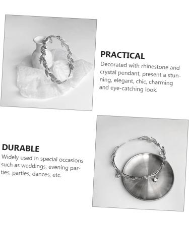 MAGICLULU 1pc Crystal Leaf Headband Wedding Headband Bride Hair Crown Bride Headdress Crystal Pendant Headband Retro Leaf Headband Leaf Hair Crown Wedding Bride Headpieces Bridal Headband - Buy Online on GoSupps.com