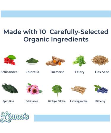 Ashwagandha Advantage USDA Organic Blend for Stress Relief Mood & Adrenal Support. Made with Ashwagandha Turmeric Spirulina and More- 60 Capsules Pure Non-GMO Vegan Supplement - Buy Online on GoSupps.com