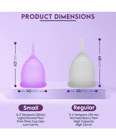 Carecup Menstrual Cup Sterilizer - 2-Minute Automatic Steam Wash | Unscented Sanitizer | Fits Small & Large Period Disc | 99.9% Germs | Includes Steamer & Cups - Buy Online on GoSupps.com