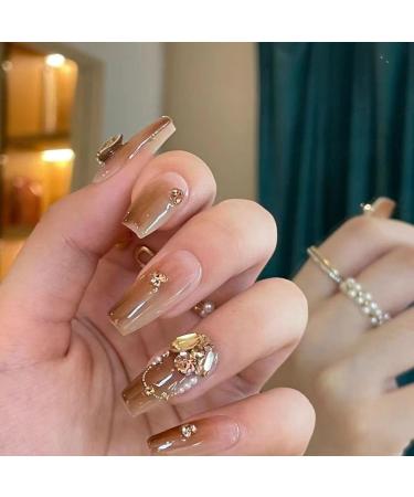Temperament manicure pure hand-made autumn and winter blooming manicure expensive and full of armor.(XS) - Buy Online on GoSupps.com