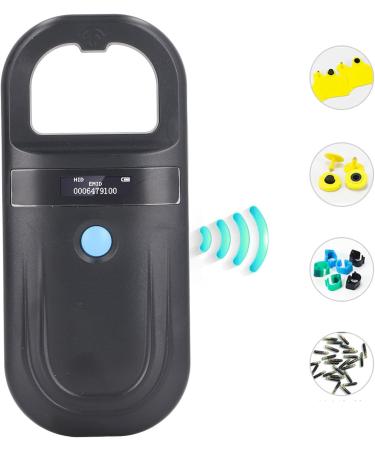 Portable Pet ID Microchip Reader | 134.2kHz Black Rechargeable Animal Chip Scanner | Pet Tag Scanner for Global Shipping - Buy Online on GoSupps.com