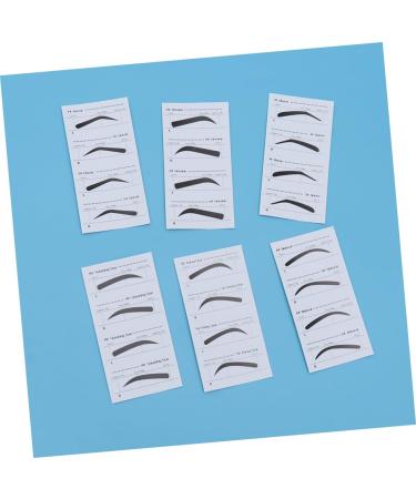 Beavorty 4 Sets stencil eyebrow shape eyebrow card eyebrow stencil sticker plastic sleeve cosmetic - Buy Online on GoSupps.com