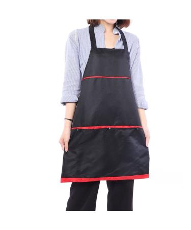 FILFEEL Salon Stylist Apron Fashion Lady Pattern Black Salon Hair Cut Hairdressing Barber Hair Cutting Cape for Adult