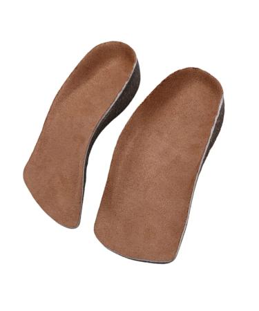 Healeved 1 Pair Cork Insole Cork Shoe Pads Leather and Hard Shoe Inserts Cork Orthotics Planters Facetious Relief Sports Shoe Plantar Shoe Inserts for Women Men TPU Correction Sheet Coffee2 18*7.4*1cm