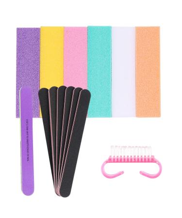 minkissy 1 Nail Polish Buffer Nail File for Natural Nails Nail Buffing Block Nail Files Boards Acrylic Nail Files Nail Buffers Natural Nails Files Nail Art King Miss Sponge 18X2cm
