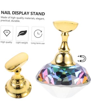 Housoutil 1 Set Nail Holder Magnetic Nail Stand Diy Nail Art Stand Manicure Training Stand Nail Display Stand Magnetic Base Nail Art Practice Stand Gem Japanese Crystal 3.5X3.5X2CM Colorful - Buy Online on GoSupps.com
