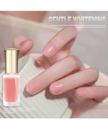 Nude Pink Nail Polish Jelly Pink Nail Varnish Chip Resistant & Water Based Translucent Gel Polish Quick Dry Nail Polish for Manicure DIY at Home Highly Pigmented Clear Gel Nail - Buy Online on GoSupps.com