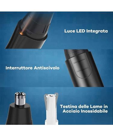 Nose Hair Trimmer for Men & Women - Waterproof Mute Ear & Nose Hair Remover for Travel & Home - Buy Online on GoSupps.com