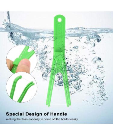 Premium Dental Floss Holder Set - 2 Tooth-Floss Holders & 10 Chopstops for Home Hotel & Travel - Essential Dental Silk Cleaning Tools - Buy Online on GoSupps.com