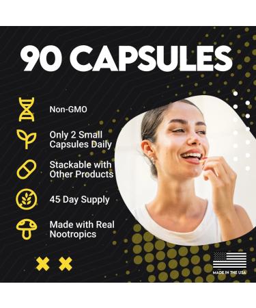 UTOYA Nootropics Brain Support Supplement - Brain Supplements for Memory and Focus Mental Clarity Cognitive Support - Unflavored/Vegan/Gluten Free Brain Health Supplements for Adults - 90 Capsules - Buy Online on GoSupps.com