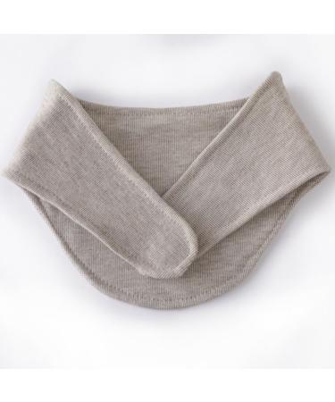 Self-Warming Tourmaline Neck Pad & Strap - Relief for Office Neck Pain | Velcro Fastener & Pocket - Mocha - Buy Online on GoSupps.com