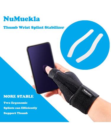 Breathable Thumb Wrist Splint Stabilizer for Trigger Finger & Carpal Tunnel Pain Relief - Lightweight Brace for Thumb Support (Right S/M - Buy Online on GoSupps.com