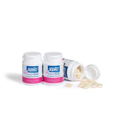 Epic Dental Xylitol Gum - Sugar-Free Bubblegum | 50 Pieces | Healthy Teeth - Buy Online on GoSupps.com