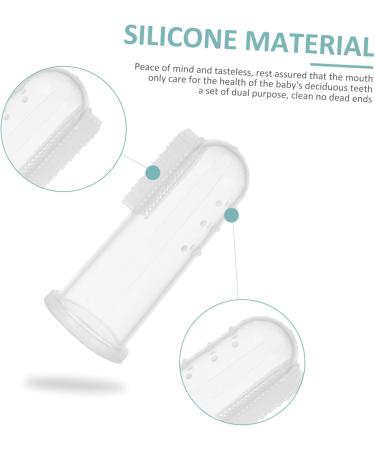 Buy Healvian Silicone Milk Toothbrush Set - 9 Pack Baby Finger Toothbrushes for Kids Oral Care - Buy Online on GoSupps.com