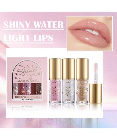 Buy Glitter Lip Oil - Hydrating Tinted Lip Balm & Shimmery Lip Gloss | Nourishing Non-Sticky Lip Care - Buy Online on GoSupps.com