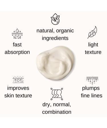 Florencia Ultra Peptide Cream - Nourishing Face Moisturizer with Hyaluronic Acid & Peptides | Deep Hydration Firming & Fine Line Improvement | Natural Organic Vegan - 2 OZ - Buy Online on GoSupps.com