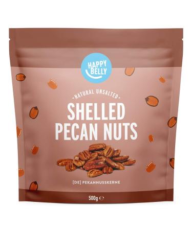 Happy Belly Unsalted Pecans 500g (Pack of 2) - Premium Quality Snack | International Shipping Available - Buy Online on GoSupps.com