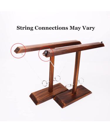 DreamToyz Ring Toss Game for Adults - Handmade Wooden Hooks - Fast-paced Indoor/Outdoor Interactive Game - 15.7 x 13 Large Size - Brown - Buy Online on GoSupps.com