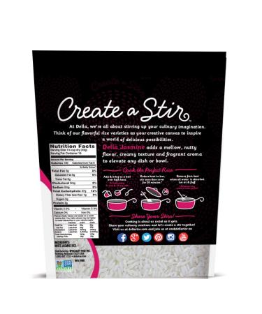 Della Gourmet Jasmine White Rice - All-Natural, Fat & GMO Free - 28 oz (Pack of 6) - Buy Online on GoSupps.com