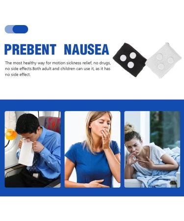 Buy Eouiav Acupressure Bracelets - 2 Pairs for Pregnancy & Travel Sickness | Black & White - Buy Online on GoSupps.com