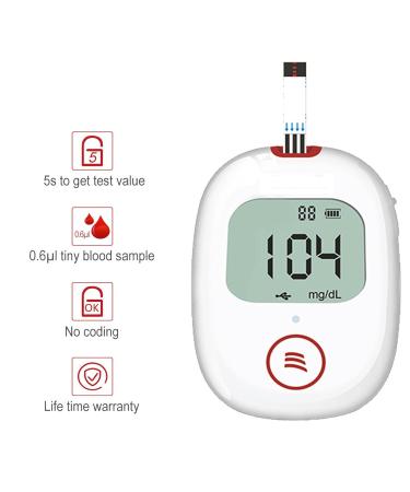 High Precision Blood Glucose Meter Kit - Fast Results Diabetic Supplies | Test Strips & Lancets for Type B Diabetes | International Shipping Available - Buy Online on GoSupps.com