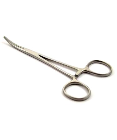 Pet Grooming Hemostat Dog Cat Small Pet Ear Hair Puller Locking Forceps Mirror Polished Curved 5.5''