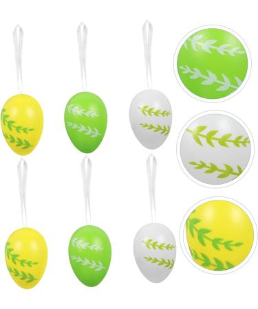 Zerodeko 6pcs Simulated Egg Pendant Mini Toy Mini Eggs Mini Tree Ornaments Adorable Easter Ornament Graffiti As Shown 1 6X4CM - Buy Online on GoSupps.com