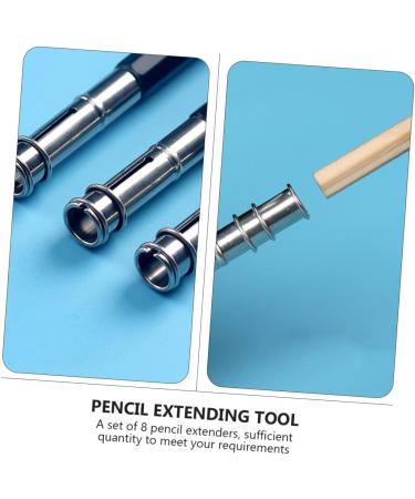 Lurrose Pencil Lengthener 1 Lengthener Pencil Lengthening Extender Lengthen Double-ended Cover/Metal Holder Practical Plain - Buy Online on GoSupps.com